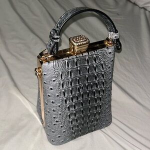 Beautiful Gray and Gold hang bag